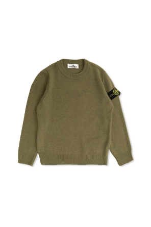 Grey Cardigan with a stand-up collar Stone Island Junior - Vitkac